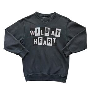 *Rare* Anine Bing Kids Wild At Heart Pullover Crew Sweatshirt Size 6/8